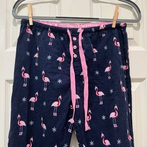 PJ Salvage Flamingo Christmas Flannel Pajama Pants